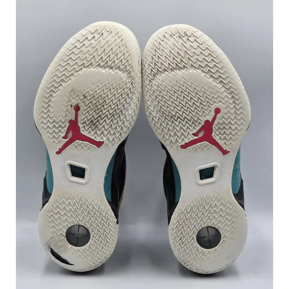 Air‎ Jordan 36 XXXVI Low Black Multi Color DH0833-063 Mens 8 Basketball Shoes